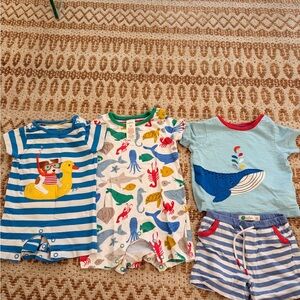 Baby Boden Colorful Animal Print One Pieces